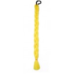 Coada de par impletita cu elastic de 40cm Cod: CFT003 Galben